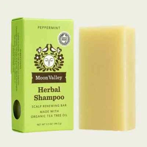 NEW Moon Valley Organics PEPPERMINT HERBAL SHAMPOO BAR - Picture 1 of 1