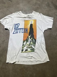 Vintage 80’s Led Zeppelin RARE Houses Of The Holy Shirt - Picture 1 of 8