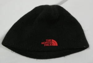 The North Face Beanie Toque Youth Medium Black Polyester Acrylic Ski Lined 9.5" - Picture 1 of 3