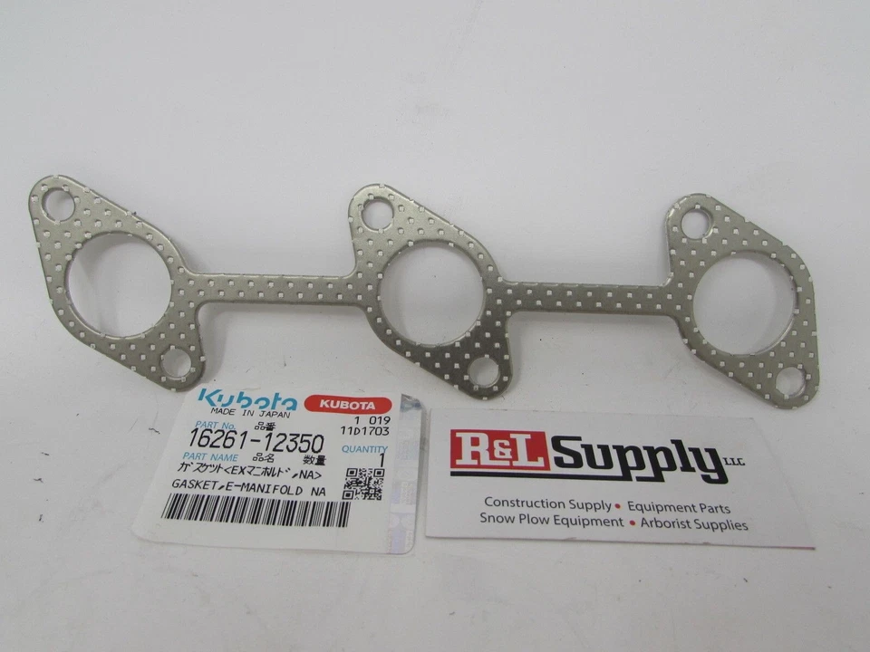 NEW GENUINE KUBOTA EXHAUST MANIFOLD GASKET PART # 16261-12350