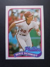 (1) 1989 Topps Mike Schmidt #100 [+1 BONUS CARD] **READ** RNL1304