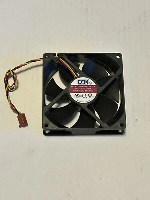 Fan Muffin Cooling DC 12V DC12V 12VDC  92mm 92x92x25 AVC DS09225R12MC234 - Image 1 of 3