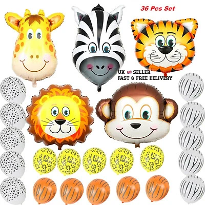 Jungle Animal Balloons Birthday Party Safari animal Theme Balloon Decorations