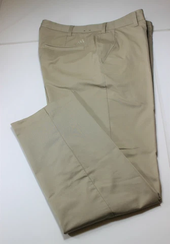 Men's Adidas Golf pants 34 x 32 (31.5) Beige Tan Cover