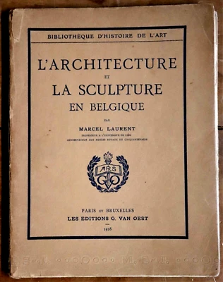 1928 L'architecture et La Sculpture en Belgique Antique Architecture Book - Image 1 of 4
