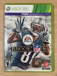 Madden NFL 13 (Microsoft Xbox 360, 2012) Original Case Included: Great Condition - Picture 1 of 3