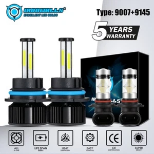 Combo de faros antiniebla LED de 6 lados para Ford F-250 F-350 Super Duty 2001-2004 - Imagen 1 de 12