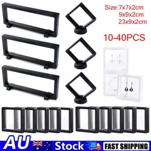 10-40X Transparent PE Thin Film Suspension Jewelry Display Box 3D Floating Frame - Picture 1 of 15