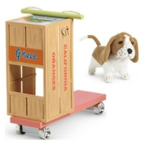 American Girl KIT DOLL SCOOTER + DOG Basset Hound 'Grace' Pet Puppy Molly Emily