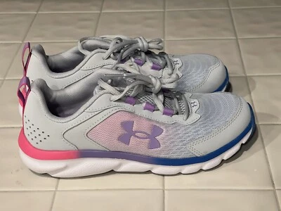 NUEVAS Zapatillas Under Armour Talla 5Y Niña Halo Gris Lila ¡Regreso al Cole! Foto 1 de 4