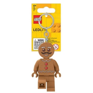 LEGO Gingerbread Man Minifigure di Natale Iconica Luce Chiave (Portachiavi/Portachiavi) - Foto 1 di 9