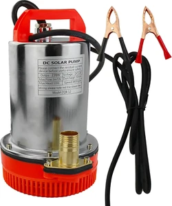 Bomba de Agua Sumergible Solar PozosProfundos 1" 12V Motor Cobre Potente Riego - Imagen 1 de 9