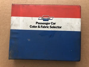 1974 CHEVROLET Passenger Car Color & Fabric Selector Catalog 3-Ring Binder ptr - Picture 1 of 24