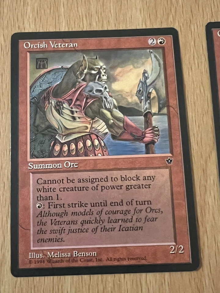 Orcish Veteran (Benson) Fallen Empires - MTG - Image 1 of 1