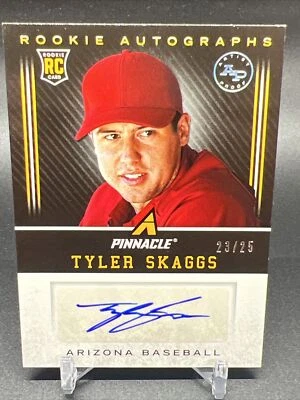 Autógrafos de novato Tyler Skaggs 2013 Pinnacle RC #/25 RC Arizona #TS Foto 1 de 4