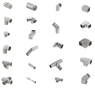 Acciaio Inox Connettore Endkappe Piatto 40x40 Supporto Corrimano V2A - Immagine 1 di 3