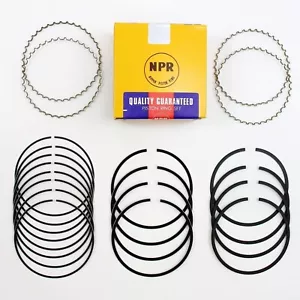 JAPANESE CHROME PISTON RINGS TO SUIT TOYOTA LANDCRUISER 2H HJ60 HJ75 11/84 ON - Picture 1 of 2