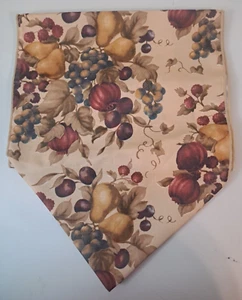 Autumn Fall Fabric Lightweight  Pears, Plums etc. Table Runner 70 x 14 Inch - Picture 1 of 2