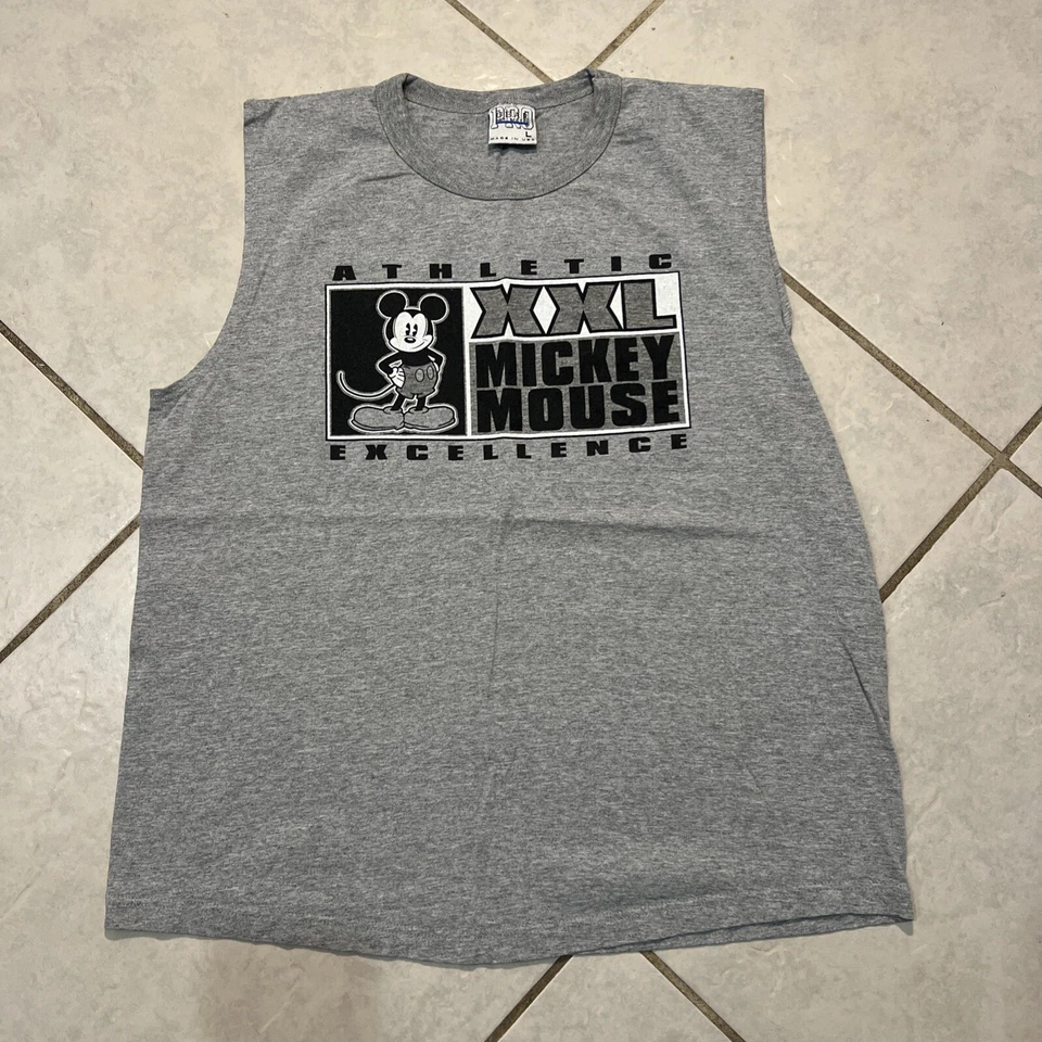 米老鼠运动卓越男式大号背心美国制造 — 第 1/4 张图片