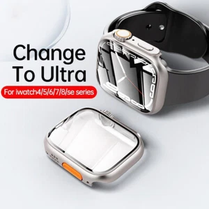 For Apple Watch 40/41/44/45mm Change To 49mm Cover With Crown PC Protective Case - Picture 1 of 21