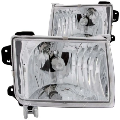 Faros de cristal cromados ANZO para Nissan Frontier 1998-2000 Foto 1 de 4