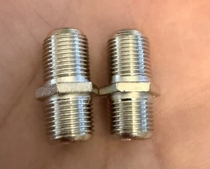 (2) Acoplador de cable coaxial tipo F hembra a hembra conector adaptador - Imagen 1 de 3