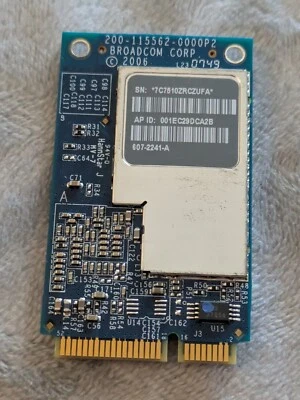 TARJETA WIFI APPLE MACBOOK PRO 2006 2007 2008 A1181 A1260 BCM94321MC SKU 612 Foto 1 de 2