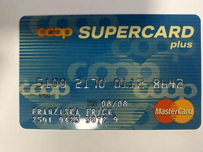 Tarjeta de crédito Credit Suisse COOP Supercard Plus Mastercard Foto 1 de 2