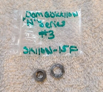 Dam Quick 110N Used Fishing Reel Part -Nut & Washer for Rotating Head - #3 - Image 1 of 3
