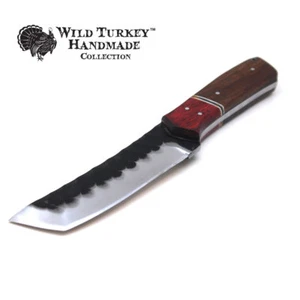 Wild Turkey handgefertigte Sammlung Full Tang kohlenstoffreicher Stahl feste Klinge Messer - Bild 1 von 6