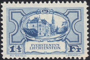 Liechtenstein Regierunsgebäude Mi.Nr. 71 postfrisch Mi.Wert 360,00 € (B376) - Bild 1 von 1