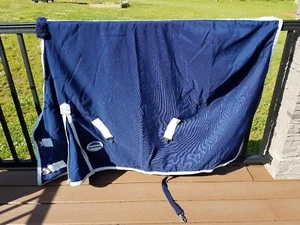 Weatherbeeta Lenzuolo 63" Cotone Gussett Affluenza/Spettacolo, Blu Navy - Foto 1 di 5