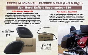 ROYAL ENFIELD "ALFORJAS Y RIELES PREMIUM DE LARGA DISTANCIA IZQUIERDA Y DERECHA" SUPER METEOR 650 - Imagen 1 de 18