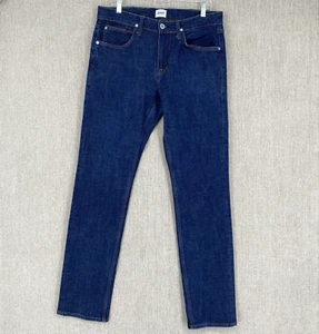 Hudson Jeans Mens 33 Blue Denim Byron 5 Pocket Straight Leg Mid Rise Zip Fly UAE - Picture 1 of 13