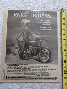 George Romeros Knightriders 1981 giornale pubblicità arte Hollywood ca cinema teatro ballo - Foto 1 di 2