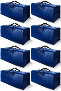 Confezione da 8 Borse da Spostamento Extra Large Resistenti con Cinghie per Zaino - Forte Maniglia... - Foto 1 di 8