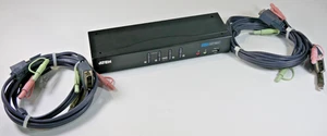 ATEN CS1764A Commutateur KVM 4 ports DVI USB 1920 x 1200 pixels - Photo 1/15