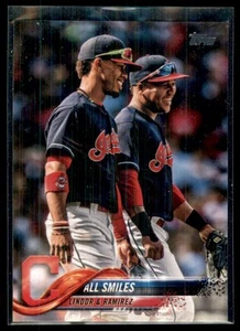2018 Topps Update All Smiles (Francisco Lindor/Jose Ramirez) Cleveland Indians - Picture 1 of 2