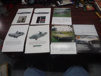 Lot of 7 Vintage Buick Magazine ads - Electra 225, Sportwagon, Riviera, LeSaber - Image 1 of 4