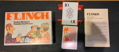 Vintage 1976 Flinch Famous Card Game COMPLETE Original Box Parker Brothers - Image 1 of 4