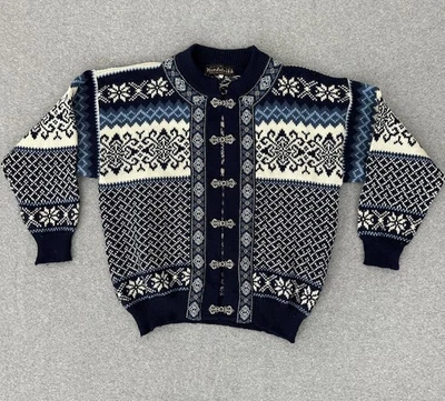 Suéter Nordstrikk Para Mujer XS Azul Marino Noruego Cierre de Peltre Cárdigan Hecho en Noruega Foto 1 de 4