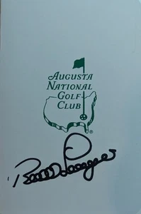 Bernhard Langer Signed Augusta National Scorecard Autographed JSA COA Masters - Picture 1 of 1