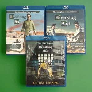 Breaking Bad Seasons 1, 2, 5 (Blu-ray) Bryan Cranston - Clean Discs - Picture 1 of 16