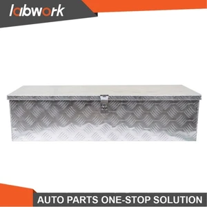 Labwork 39"X13''X10''Aluminum Truck Bed Tool Box Trailer Storage Toolbox Handle - Picture 1 of 16