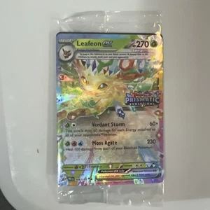 Leafeon ex 006/131 Evoluciones Prismáticas Estampadas Promo Pokemon TCG SELLADO - Imagen 1 de 2