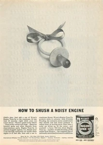 Service Station Magazine Print Ad WYNN'S 1963 Engine Tune Up Can Baby Pacifier - Picture 1 of 1