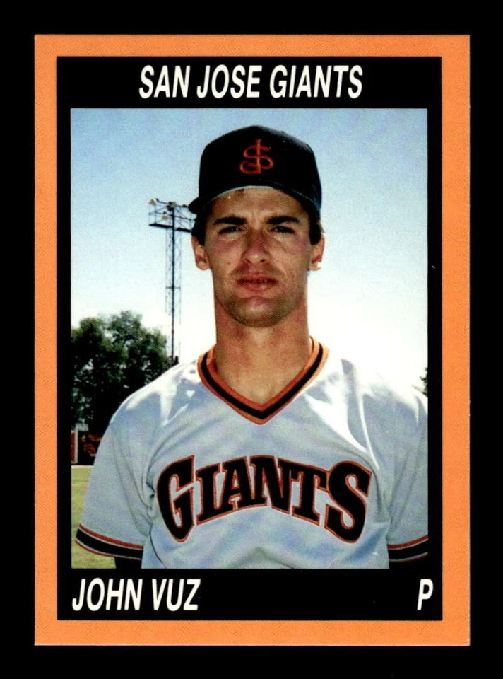 1990 Cal League San Jose Giants 52 John Vuz BXCP09 - Image 1 of 2