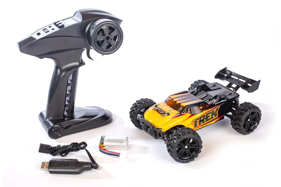 Rage R/C C2450 1:24 Yellow Mini Trek 4WD RTR Truggy - Image 1 of 1