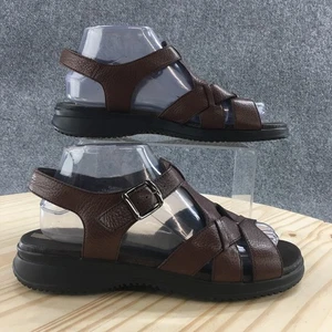 Sandalias Easy Spirit para mujer 8,5 M Nicki2 correa al tobillo cuero marrón informales cómodas - Imagen 1 de 16