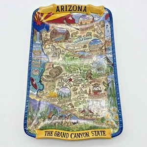 Piatto Rettangolare Certificato International Arizona Souvenir - 13" × 8" - Foto 1 di 3
